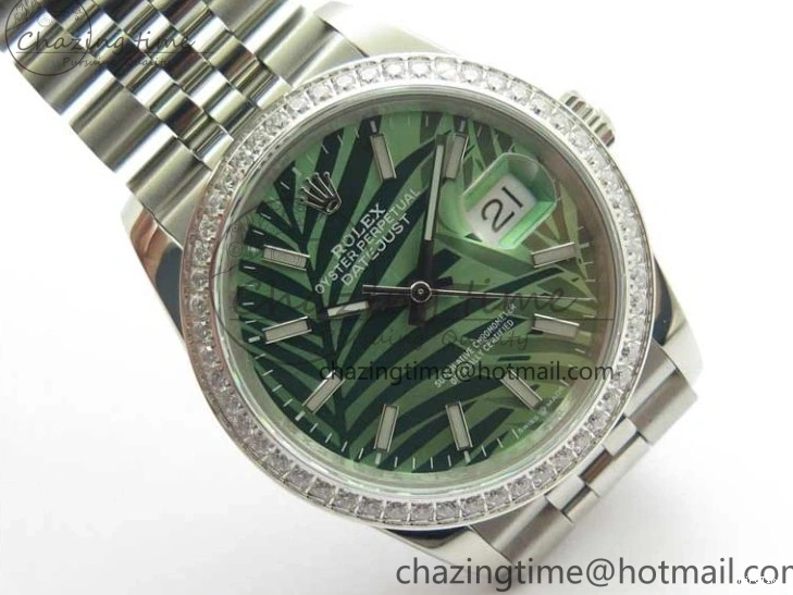 MiroTime 0501 DateJust 36 SS 126284 BP Maker 1:1 Best Edition New Green Dial on Jubilee Bracelet Sleek 2522